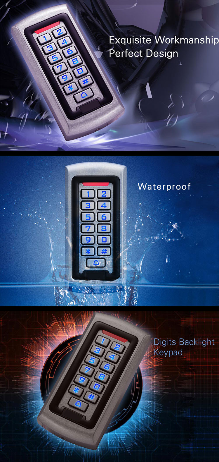 Waterproof Metal Access Control