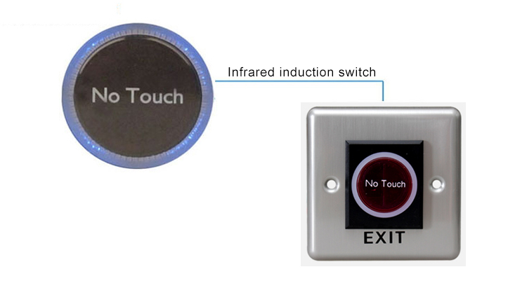 Interruttore di controllo accessi con sensore a infrarossi per il controllo degli accessi senza contatto