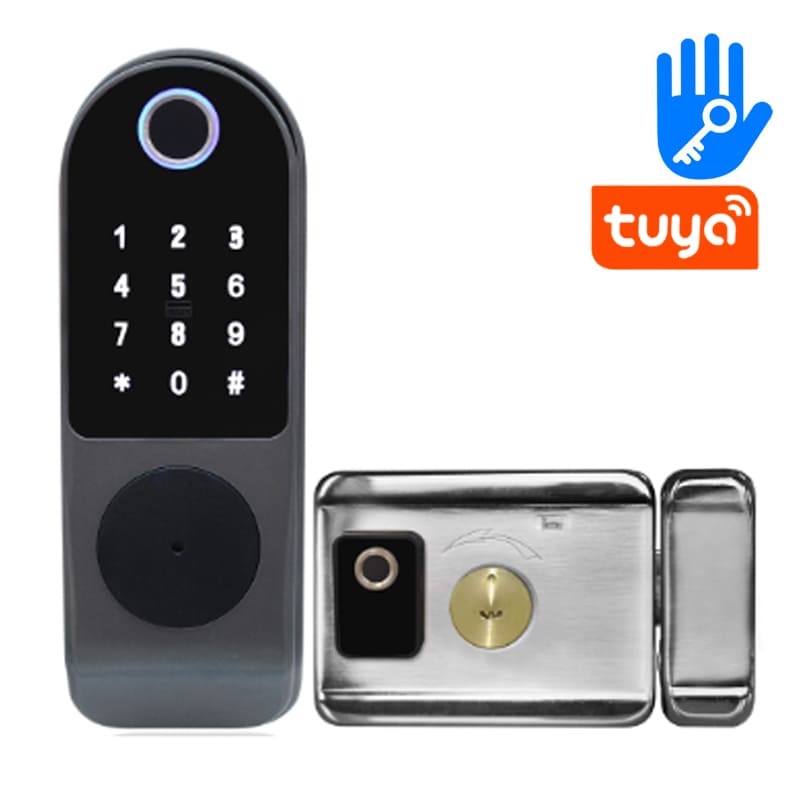 Quando il livello della batteria della serratura Tuya Smart Lock con impronta digitale è basso, quali metodi di notifica sono disponibili? Supporta la ricarica di emergenza? E dov'è l'interfaccia di ricarica di emergenza?