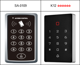 controllo accessi RFID rispetto a k12 e sa-0109